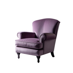 Fototapeta premium A luxurious, classic antique leather armchair with elegant wood details, perfect for a comfortable and stylish interior