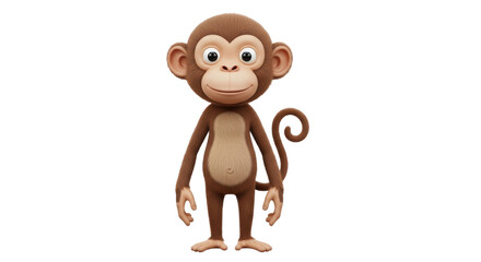 Isolated Cartoon Monkey