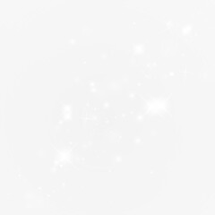 christmas light effect with glitter sparkle magic dust card white glow
