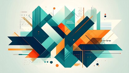 Abstract geometric composition
