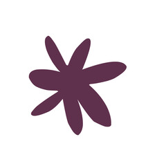 vector illustration of a flower, cute dooodle of flower