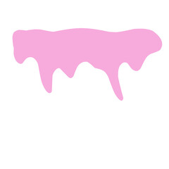 pink nail polish vector illustration