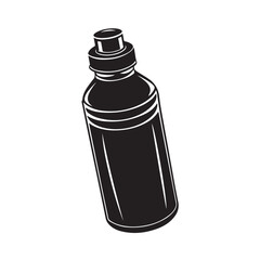 Minimal Water Bottle Vector Icon