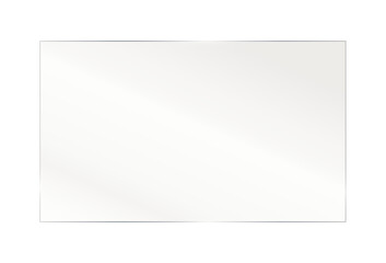 PNG Glass Acrylic Panel with Glossy Reflection on Transparent Background