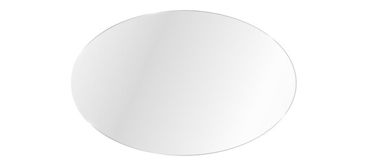 Clear, shiny acrylic sheet. Transparent Panel with Realistic Glare and Reflection on Clear Background. PNG