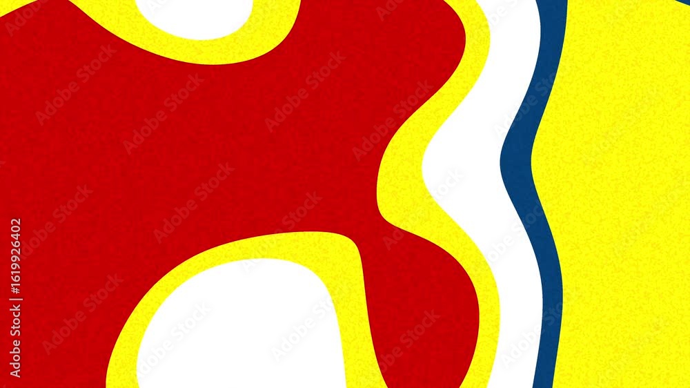 Poster classic preppy abstract colorful animated background with flowing shapes and vibrant colors in a dyn
