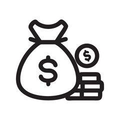 Financial wealth and savings icon