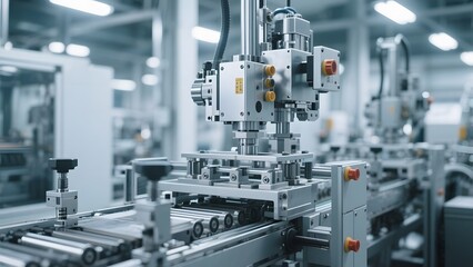 Automated Assembly Line in a Modern Factory