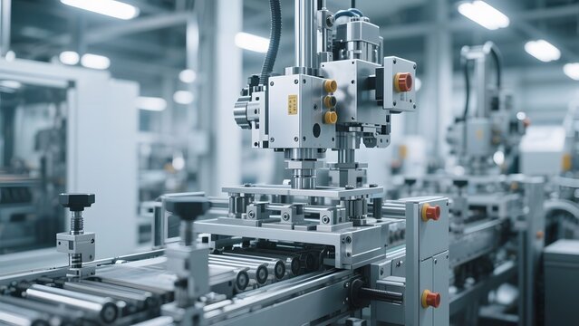 Automated Assembly Line in a Modern Factory