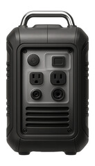 Fototapeta premium Quiet inverter gas generator with sound-dampening casing for residential use.