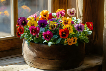 bouquet of flowers in a vase