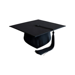 Black Graduation Cap, Symbol of Education, Achievement, and Success