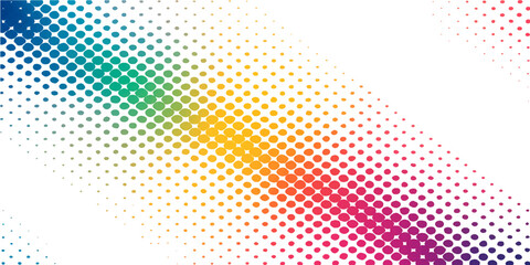 Abstract colorful halftone dot pattern vector background for a modern digital art illustration