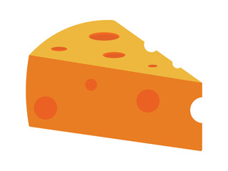 Cheese vector icon isolated on white background. Cheese vector illustration, symbol and sign. Food symbol for web site design, mobile app, logo, ui, ux design. Vector illustration.