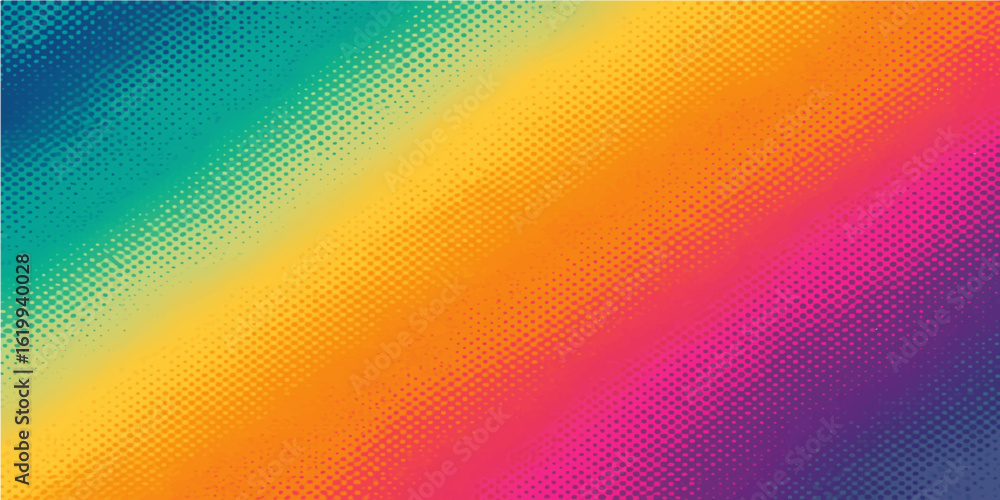Aufkleber abstract geometric rainbow pattern vector with colorful light shapes and blurred artistic elements