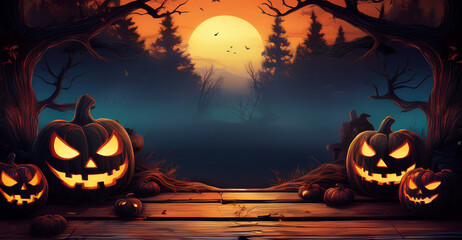 Halloween Background Banner