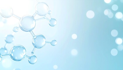 Abstract scientific image of molecules