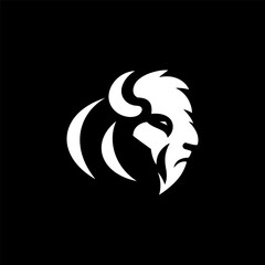 Classic Bison Badge Logo Design