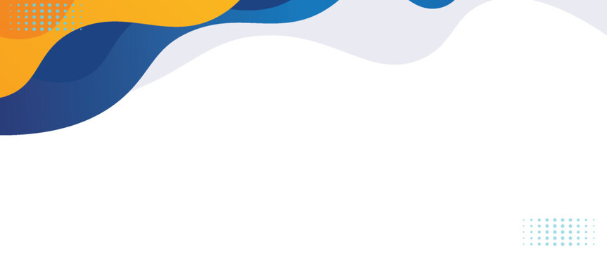 abstract fluid background with blue and orange dots on a white background. ilustrator background.