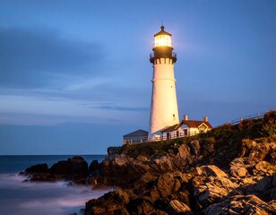 Lighthouse at twilight