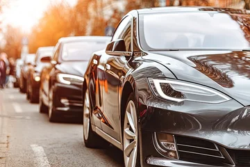 Fototapete Fahrzeug Urban electric vehicles in a city street  © Ruby