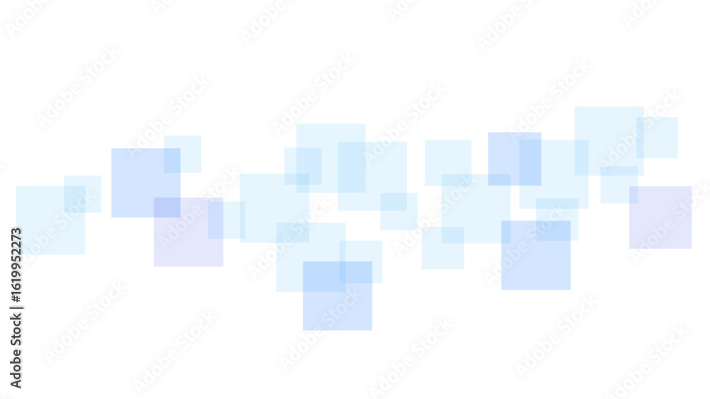 Wall mural vector modern futuristic blue and soft grey geometric square shape overlapping layer on white backgr