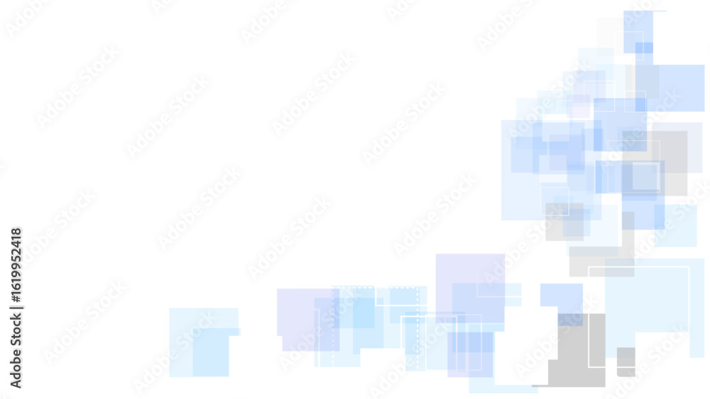 Poster vector modern futuristic blue and soft grey geometric square shape overlapping layer on white backgr