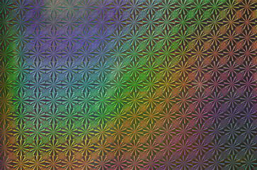 Iridescent Holographic Starburst Pattern Abstract Shiny Background