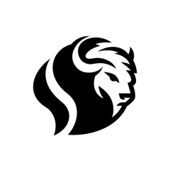 Rustic Black White Bison Branding