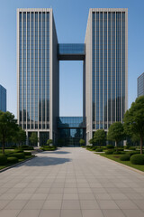  Connected Skyscrapers Plaza
