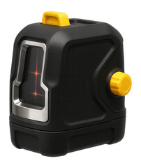 Laser level with a self-leveling mechanism and cross-line projection for layout tasks in a drywall installation project