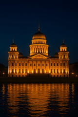  Riverfront Landmark at Night