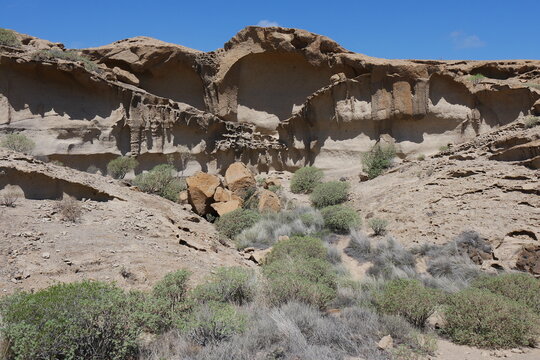Felsenlandschaft bei Tajao im S&uuml;den von Teneriffa