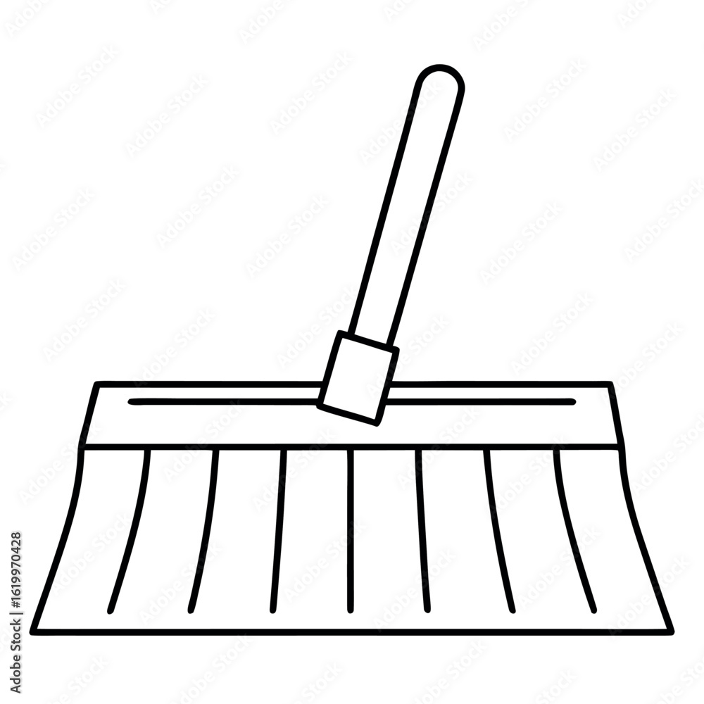 Aufkleber rectangular board duster vector illustration with cmyk colors and simple design elements