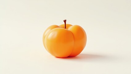 Single orange fruit against a plain background.