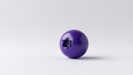 Solitary, vibrant purple berry on a plain background.