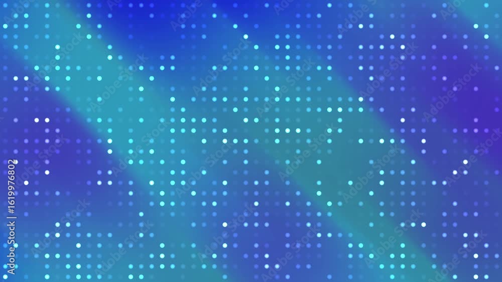 Poster abstracts blink dot shimmering blue background with moving light and sparkling dots creates a futuri