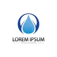 Simple elegant ocean ripple logo vector for premium aquatic business branding