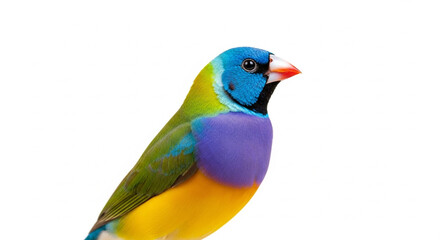 Obraz premium colorful parrot isolated on white background