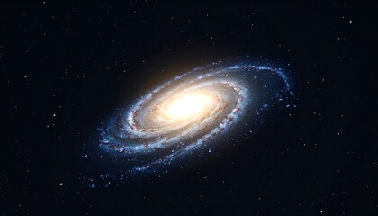 Naklejka premium Spiral galaxy in deep space