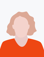 Character Avatar SVG Illustration file - Colorful Modern Diverse People Portrait - middle age woman