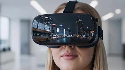 Immersive virtual reality experience with a headset for interactive digital content - Powered by Adobe