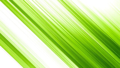 Diagonal green and white stripes