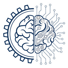 human brain vector illustration
