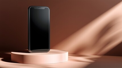 Soft light product shot matte black phone