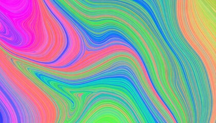 Abstract swirling vibrant colors