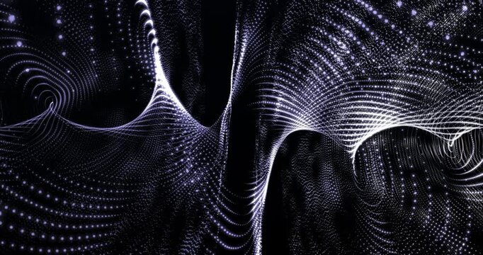 Fractal field with points moving