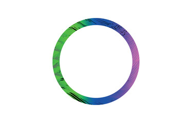 round frame made of colorful circles. colorful gradient abstract circle with texture on transparent background. abstract ring perfect for modern UI, logo, background, or digital artwork png and vector