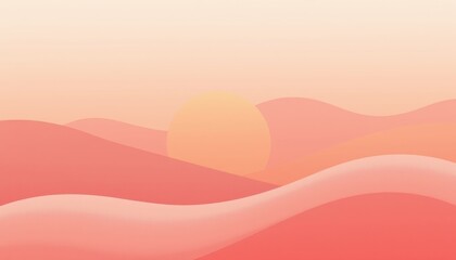 a pastel sunrise gradient background a morning inspired gradient of coral peach fading to ivory white, with minimal abstract shapes overlay, for luxury lifestyle e commerce hero sections.