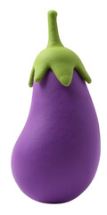 Vibrant purple eggplant. fresh and wholesome vegetable, perfect for healthy cooking